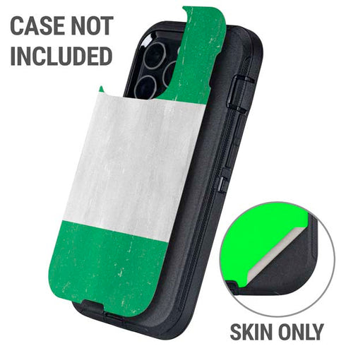 Nigeria Flag Distressed Otterbox Defender iPhone Skin